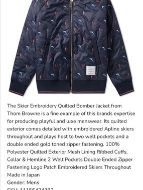 Thom Browne bomber jacket